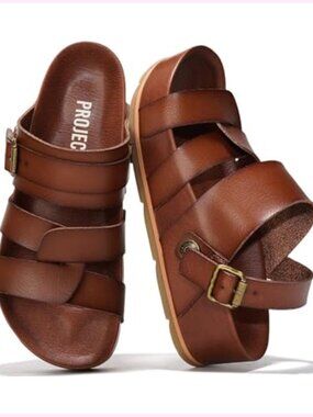 Strappy Wedge Platform Sandals with Plush Soft Insole Non Slip Lightweight